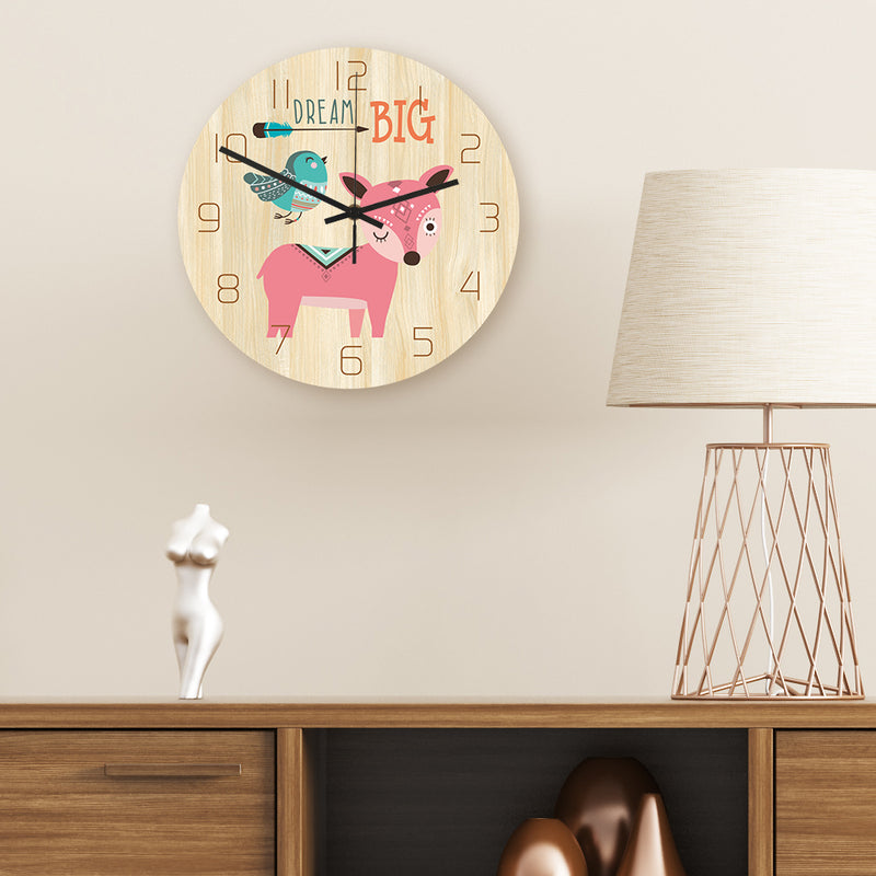 Loskii CC033 Creative Wall Clock Mute Wall Clock Cartoon Wall Clock For Home Office Decorations