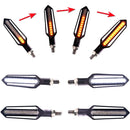 4x Sequential Flowing 24 LED Turn Signal Indicator + White DRL + Red brake Lights