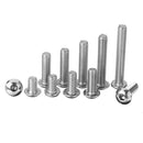 Suleve M5SH7 165Pcs M5 Hex Socket Button Head Screw 304 Stainless Steel Bolt Assortment Set