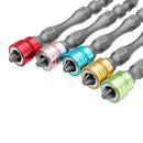 Broppe 5pcs 65mm PH2 Magnetic Screwdriver Bits Aluminum Ring 1/4 Inch Hex Shank Drywall Screwdriver