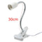 10/20/30/40cm US Plug E27 Flexible Clip on Switch LED Light Lamp Bulb Holder Socket Converter