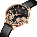 CURREN 9065 Flower Show Fashionable Ladies Wrist Watch Waterproof Quartz Watches