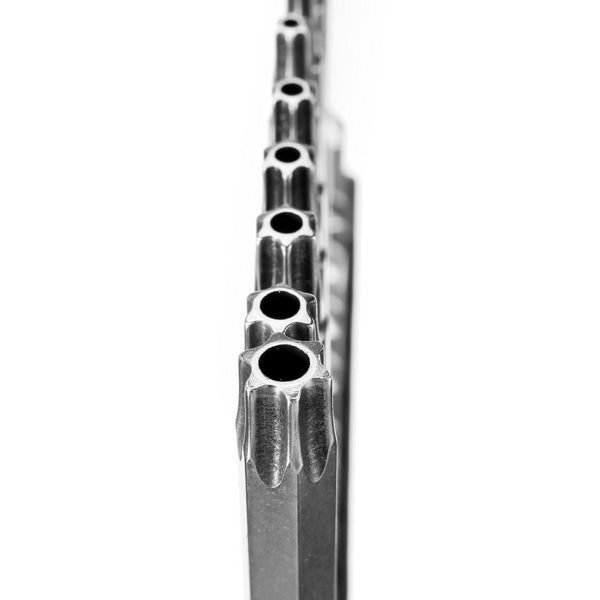 Broppe 11pcs T6-T40 75mm Magnetic Torx Screwdriver Bits 1/4 Inch Hex Shank