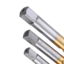 Drillpro M12-20 HSS Titanium Coated Screw Tap Metric Spiral Fluted Machine Screw Hand Tap