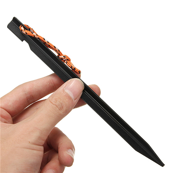 6Pcs 18cm Tent Peg Ground Nail Stakes Puller Aluminum Alloy Outdoor Camping Trip
