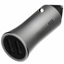 XIAOMI 18W Dual USB Intelligent Output Multi-function Metal Car Charger