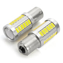 2PCS 1156 BA15S LED Car Brake Reverse Lights Turn Signal Lamp Bulb 12V 5W Red/White/Yellow