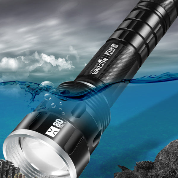 WARSUN X80 Rechargeable Military Tactical Hunting Flashlight Powerful High Lumen Brightness LED Torc