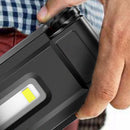 Portable 5 LED COB USB Rechargeable Magnetic Work Light Folding Hook Tent Camping Torch Flashlight