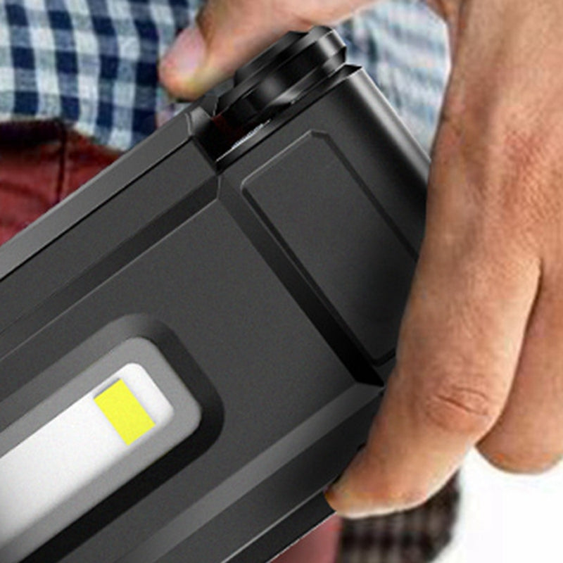 Portable 5 LED COB USB Rechargeable Magnetic Work Light Folding Hook Tent Camping Torch Flashlight