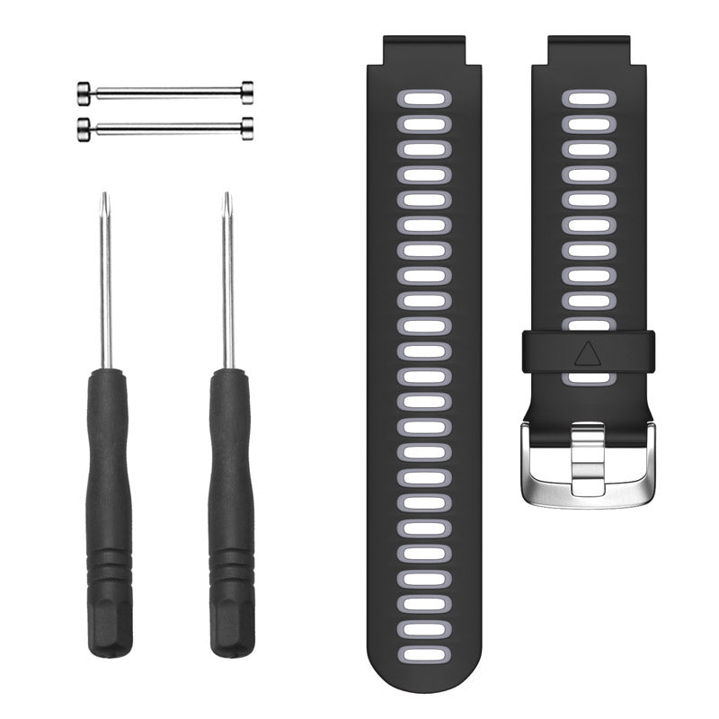 Replacement 22mm Silicone Watch Strap With Pins and Tools For Garmin 220 Forerunner 620