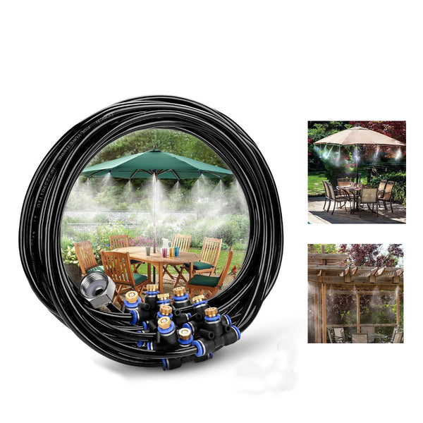 23M Outdoor Cool Patio Misting System Fan Water Misting Garden Sprinkler Spray