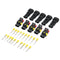 30 Set 1/2/3/4/5 Pin Sealed Waterproof Electrical Wire Connector Terminal Plugs