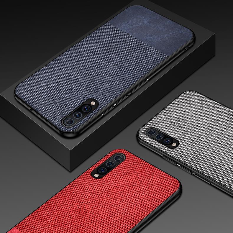 Bakeey Cotton Cloth Protective Case For Samsung Galaxy A50 2019 Anti Fingerprint Back Cover