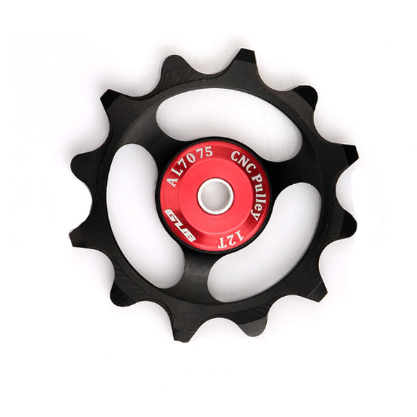 1Pc GUB 12T Tooth Bike Transmission CNC Aluminum Alloy Outdoor Bearing Tension Wheel Wheel Rear Bike Bicycle Cycling