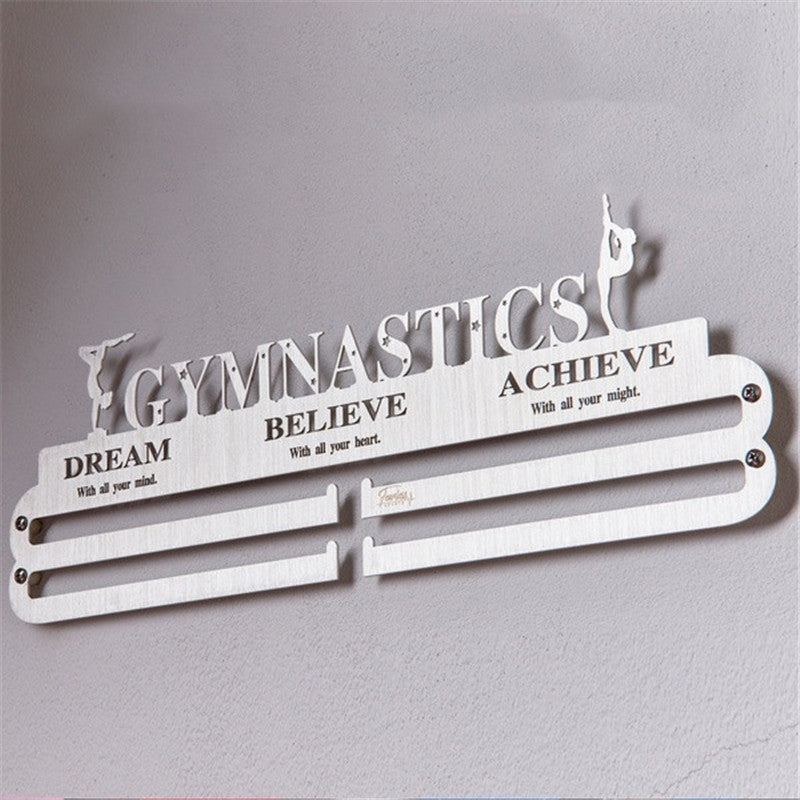 36 Medals Metal Steel Running Medal Stand Display Rack Decorations for Running Swim Bike Competition