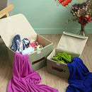 Cotton Linen Books Sundries Thickening Storage Box Collapsible Clothing Organizer Clothes Storage Bag