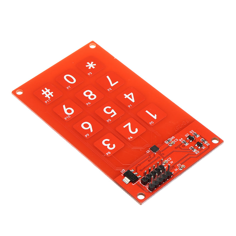 MPR121 Capacitive Touch Keypad Shield Module Electronic Sensitive Key Keyboard 3.3V Logic