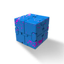 Mini Infinity Magic Cube Stress Relief Toys Aluminum Alloy Anti Anxiety Puzzle Toys Kids Funny Toys Gift