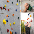 Yellow Climbing Rock Wall Textured Bolt Grab Holds Grip Stones Indoor Outdoor Kid Decorations