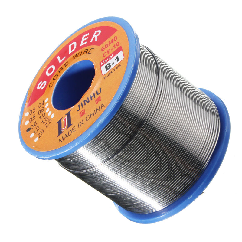 400g 60/40 Tin Lead 1.8-2.2% Flux 0.8mm Dia Soldering Solder Wire Reel