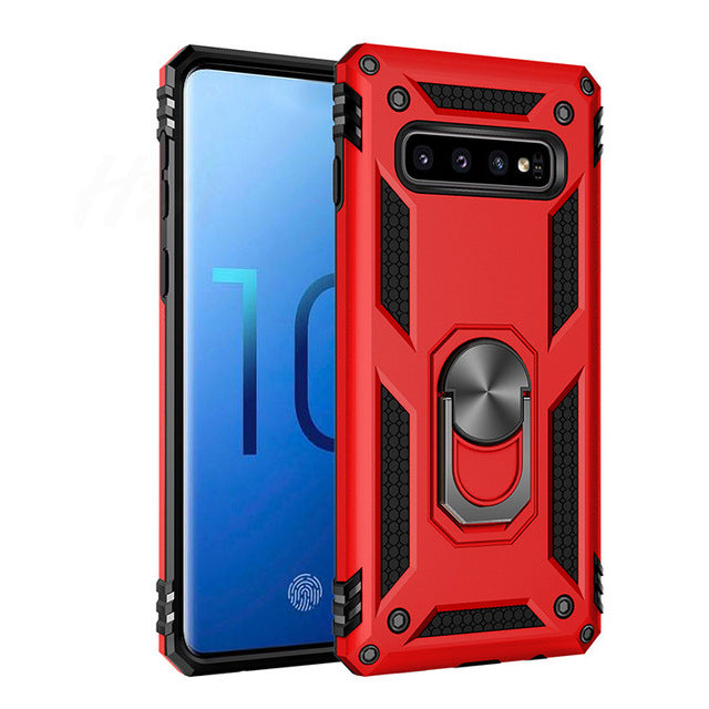 Bakeey Armor Shockproof Ring Grip Stand Protective Case For Samsung Galaxy S10 Plus