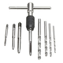Drillpro T Handle Screw Tap Wrench with M3-M6 Taps and Drills