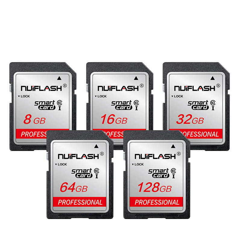Nuiflash SD Card 32GB Class10 SDHC 64GB 128GB SDXC Memory Card SD Flash Card for Camera