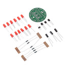 DIY LED Round Flash Electronic Production Kit Component Soldering Training Practice Board