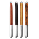 Handmade Nature Wood Barrel China Fountain Pen Extra Fine Nib 0.38mm Writing Pen