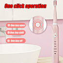 5 Modes Electric Toothbrush Mute Soft Sonic USB Rechargeable Waterproof Tooth Cleaner With 4 Brushes