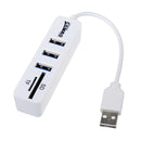 Combo HY-617 Mini USB 2.0 Hub with SD/TF Card Reader Function