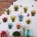 DIY Artificial Flowers for Decorations Wooden Board Wall Hanging Artificial Flowers Plastic