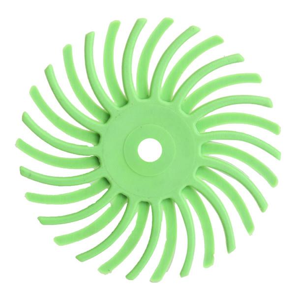 24pcs 80-1000 Grit Radial Bristle Disc Brush Polishing Burr with 3mm Mandrels