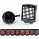 64 LED Wireless Remote Laser Bicycle Rear Tail Light Bike Turn Signals Safety Warning Light