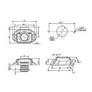 Push Button Alloy Drawer Cupboard Door Catch Lock Latch Knob Caravan Motorhome