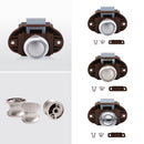Push Button Alloy Drawer Cupboard Door Catch Lock Latch Knob Caravan Motorhome