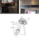 Push Button Alloy Drawer Cupboard Door Catch Lock Latch Knob Caravan Motorhome