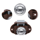 Push Button P02B-CH Cupboard Door Motorhome Cabinet Camper Caravan Latch Knob