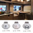 P01W-PC Catch Lock Drawer Cupboard Door Knob Camper van Caravan Push Button