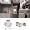 Push Button Alloy Drawer Cupboard Door Catch Lock Latch Knob Caravan P01W - PC