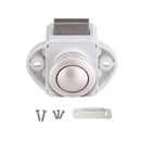1 Set Push Button Alloy Drawer Cupboard Catch Lock Latch Knob Caravan Motorhome
