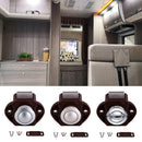 Push Button Alloy Drawer Cupboard Door Catch Lock Latch Knob Caravan Motorhome