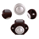 Push Button Alloy Drawer Cupboard Door Catch Lock Latch Knob Caravan Motorhome