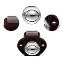 Push Button Alloy Drawer Cupboard Door Catch Lock Latch Knob Caravan Motorhome