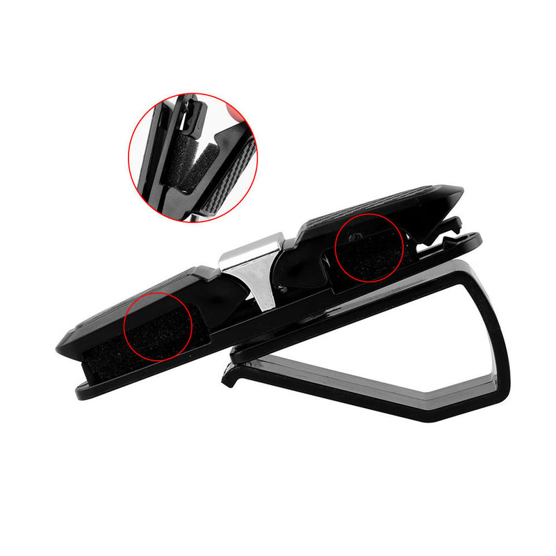 1 x Car Sun Visor Clip Holder Auto Sunglasses Glasses Card Tickets Storage New