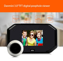 Danmini YB-30BH 3 inch Screen 1.0MP Security Camera Taking Picture Door Peephole, Support TF Card(Black)