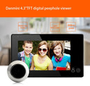 Danmini YB-43CH 4.3 inch Screen 1.0MP Security Camera Door Peephole with One-key to Watch Function(Black)
