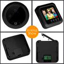 Danmini W5 2.4 inch Screen 2.0MP Security Camera No Disturb Peephole Viewer Doorbell, Support TF Card / Night Vision / Video Recording(Black)