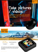Danmini W5 2.4 inch Screen 2.0MP Security Camera No Disturb Peephole Viewer Doorbell, Support TF Card / Night Vision / Video Recording(Black)